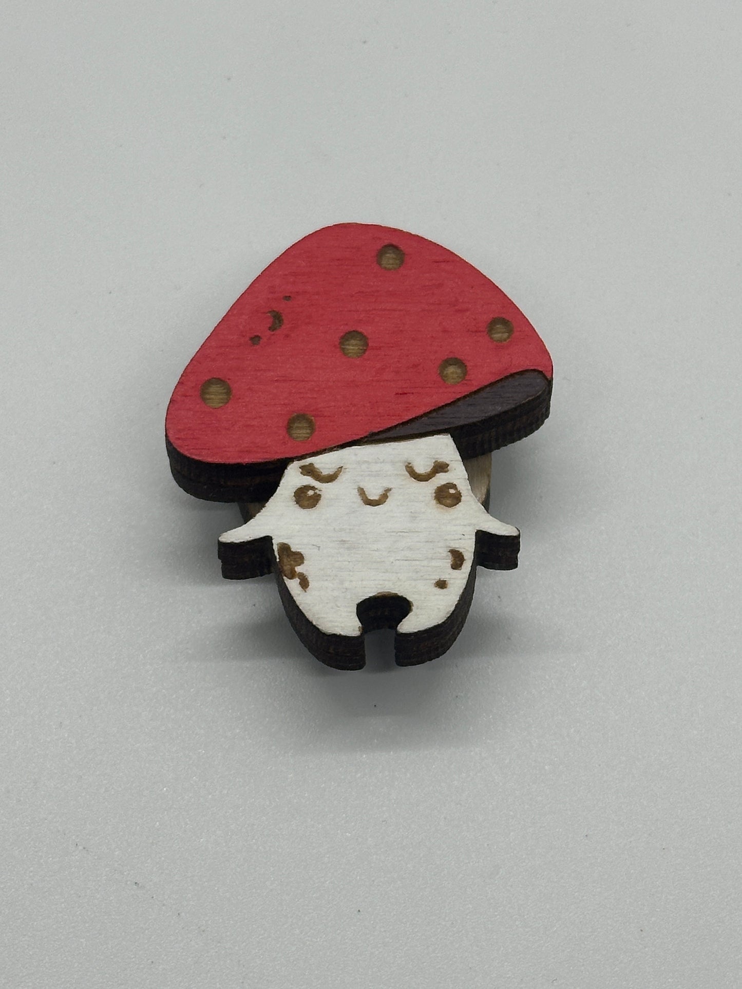 Friendly Mushroom Creature Needle Minder - Embroidery | Cross Stitch | Needlepoint | Sewing