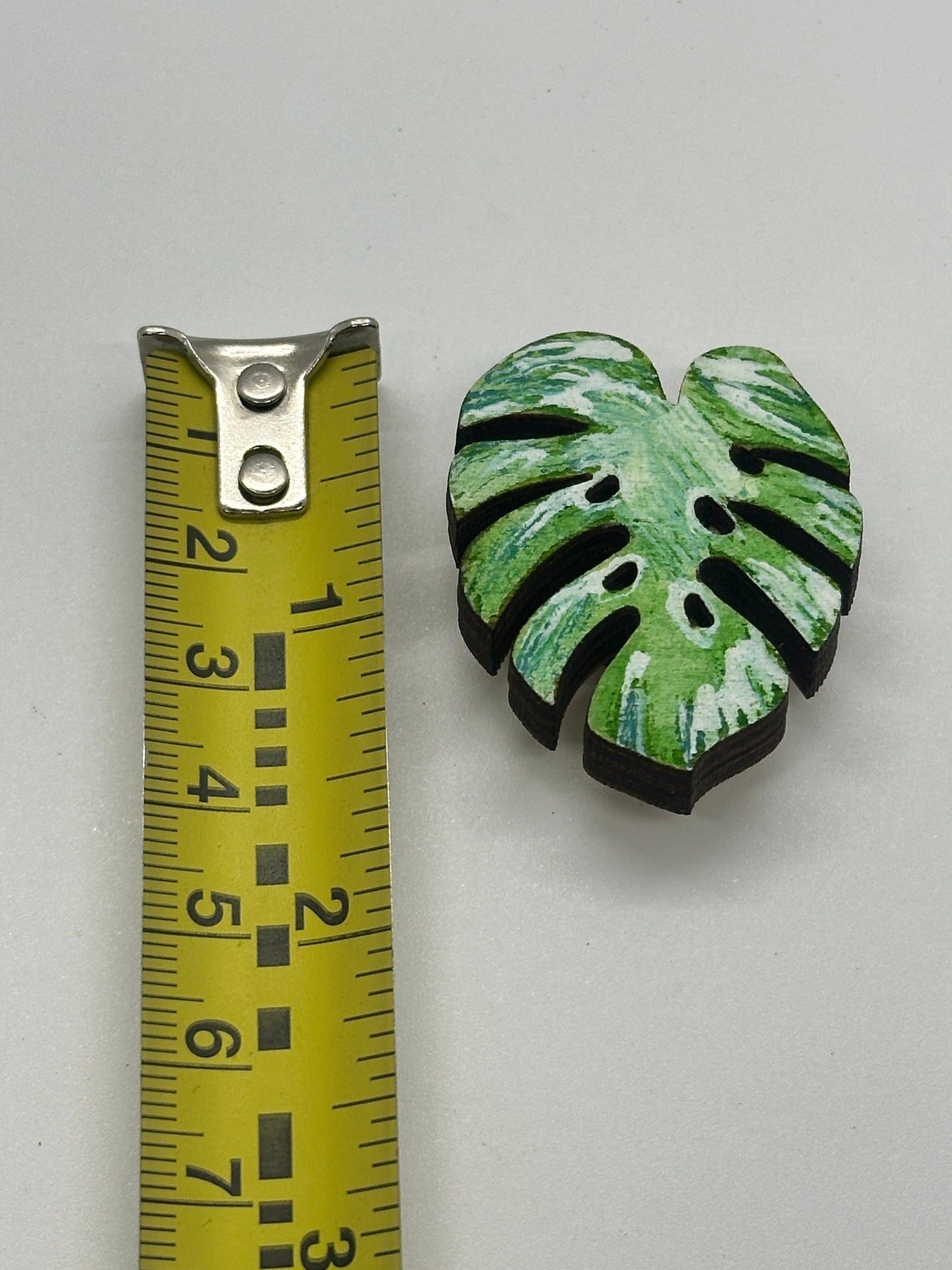 Monstera Leaf  Needle Minder - Embroidery | Cross Stitch | Needlepoint | Sewing