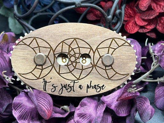 It’s just a phase - handcrafted wooden row counter for knitting and crochet