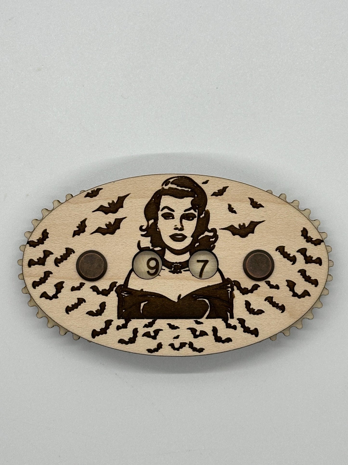 It drives me batty! Row counter for knitting and crochet Obscurious Creations