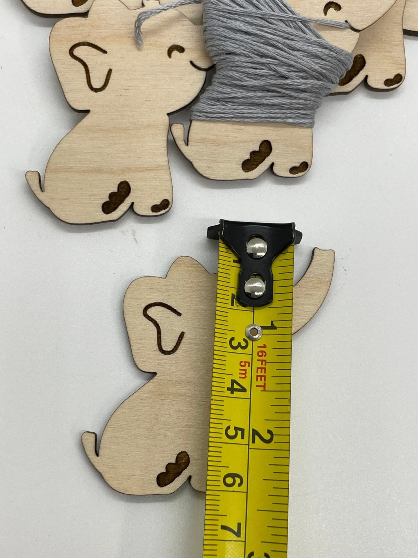 Wooden Elephant Floss Bobbin - Thread Organizer - Embroidery | Cross Stitch | Needlepoint | Crewel - Obscurious Creations