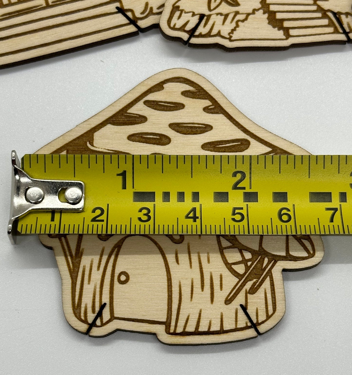 Wooden Mushroom House Floss Bobbin - Thread Organizer - Embroidery | Cross Stitch | Needlepoint | Crewel